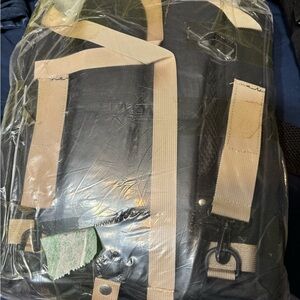 Black and Tan diaper bag Backpack